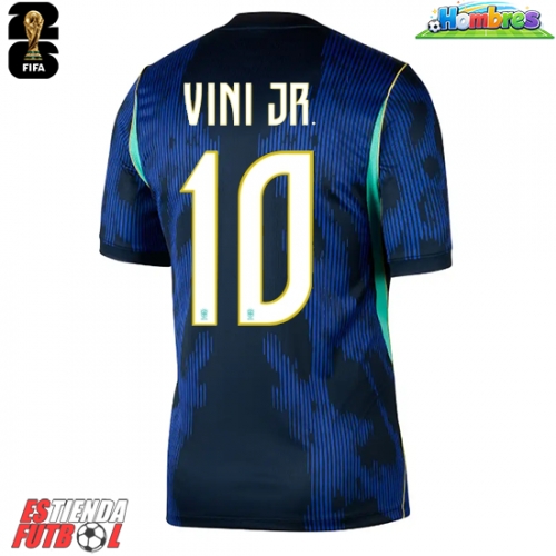 Brasil Vinicius Junior #10 Segunda Equipación Mundial 2026 Manga Corta